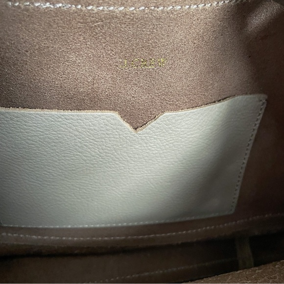 J Crew Downing Drawstring Bucket Crossbody Light Gray Crossbody - Picture 6 of 7